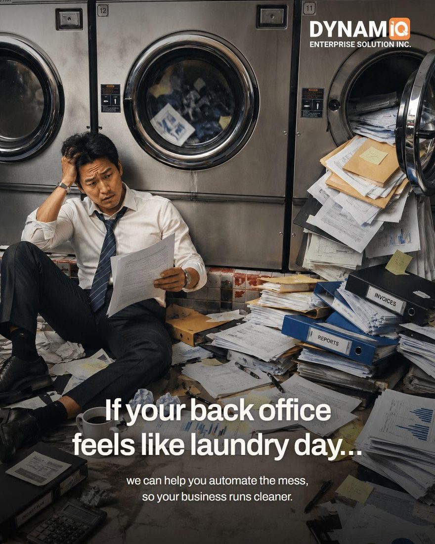 If your back office feels like laundry day, we can help you automate the mess so your business runs cleaner.