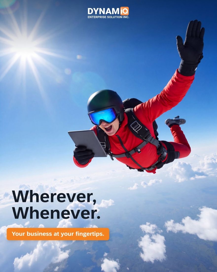Wherever, whenever. Your business at your fingertips.