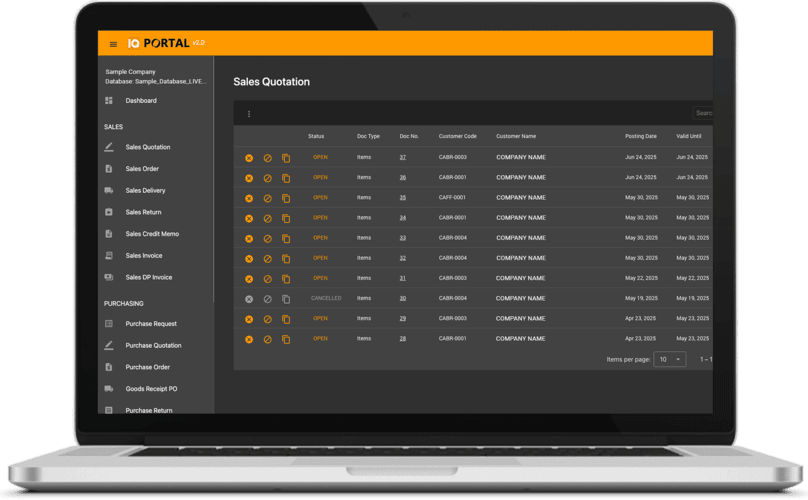 IQ Portal Features