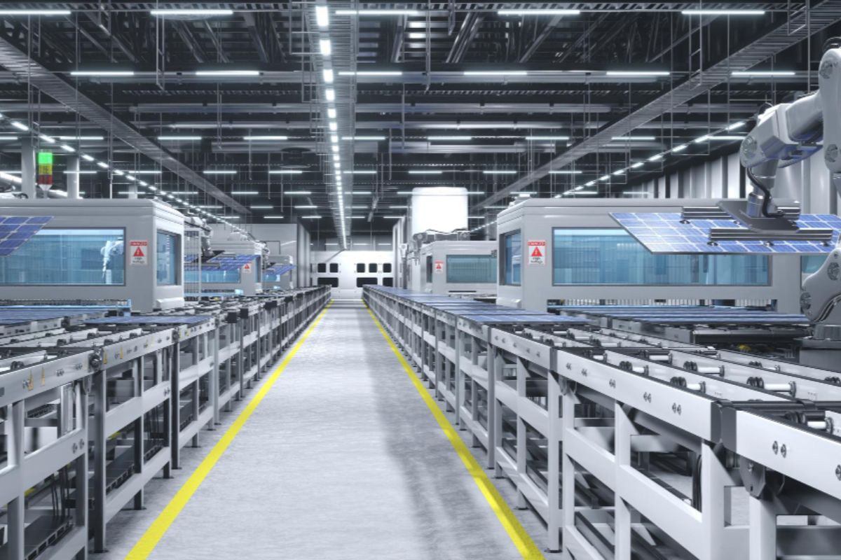 An illustraition of the manufacturing industry where you can implement an ERP sytem