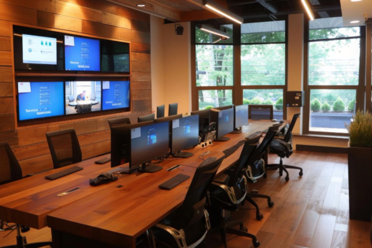 A room dedicated to computer hardware and software