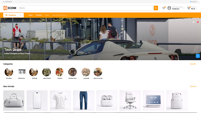 IQ Ecom interface
