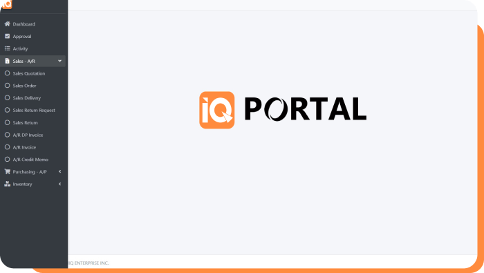 IQ Portal interface