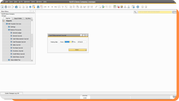 IQ Tax interface